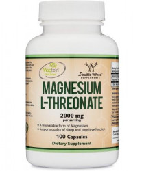 Double Wood - Magnesium Threonate - ( Magtein ) - 100 Capsules