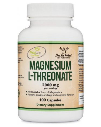 Double Wood - Magnesium Threonate - ( Magtein ) - 100 Capsules
