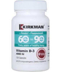 60 to 90 Vitamin D-3 4000 IU - Hypoallergenic(120 caps)