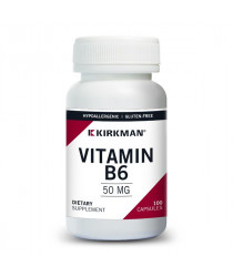 Vitamin B6 50 mg - Hypoallergenic - 100 Capsules