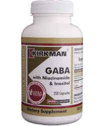 GABA 150 mg w/Niacinamide & Inositol Capsules - Hypo 250 ct 