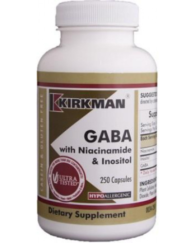 GABA 150 mg w/Niacinamide & Inositol Capsules - Hypo 250 ct 