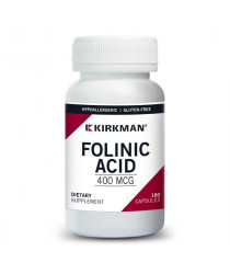 Folinic Acid 400 mcg - Hypoallergenic - 180 Capsules