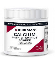 Calcium with Vitamin D-3 Powder - Unflavored - Hypoallergenic