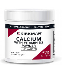 Calcium with Vitamin D-3 Powder - Unflavored - Hypoallergenic
