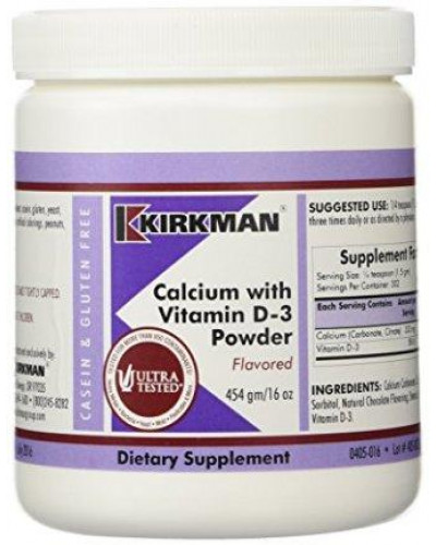 Calcium w/Vitamin D-3 Powder (Flavored) 16 oz