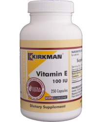 Vitamin E 100 IU Capsules - Hypo 250 ct