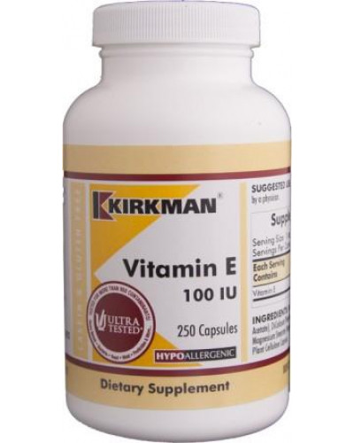 Vitamin E 100 IU Capsules - Hypo 250 ct
