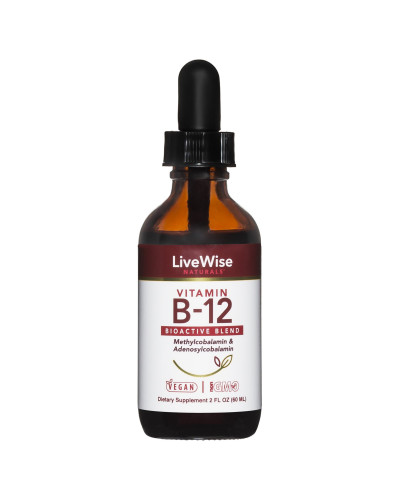 VITAMIN B12 LIQUID DROPS - BIO ACTIVE BLEND - 2oz