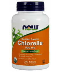 Chlorella 500 mg, Certified Organic Tablets