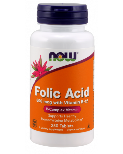 Folic Acid 800 mcg with Vitamin B-12 Tablets