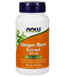 Ginger Root Extract 250 mg Veg Capsules