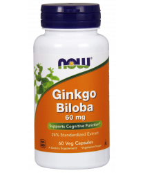 Ginkgo Biloba 60 mg 60 Veg Capsules