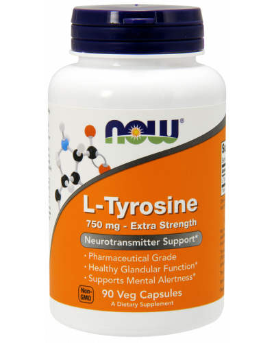 L-Tyrosine 750 mg, Extra Strength Veg Capsules