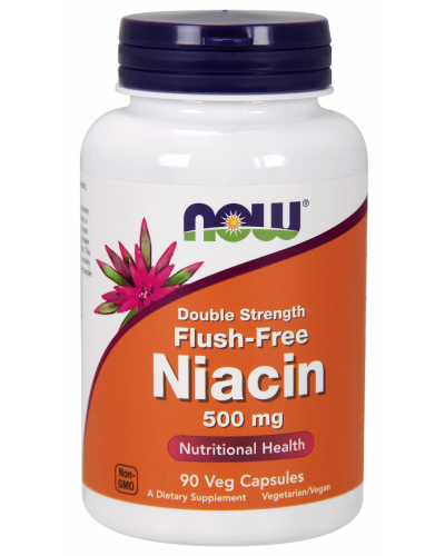 Niacin 500 mg, Double Strength Flush-Free 90 Veg Capsules
