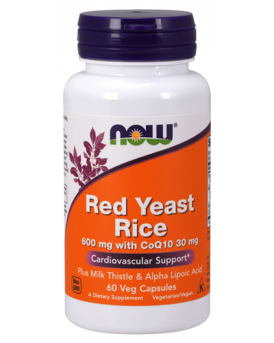 Red Yeast Rice 600 mg with CoQ10 30 mg 60 Veg Capsules