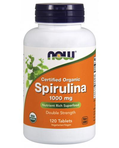Spirulina 1,000 mg Tablets, Certified Organic