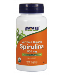 Spirulina 500 mg 100 Tablets, Organic