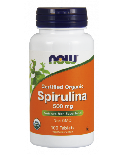 Spirulina 500 mg 100 Tablets, Organic