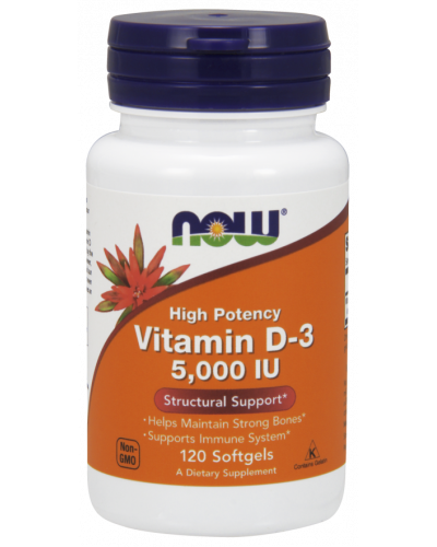Vitamin D-3 5,000 IU 120 Softgels
