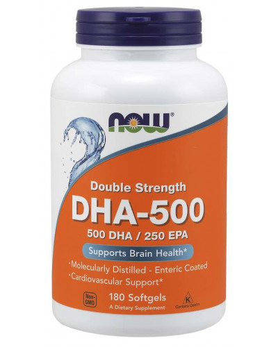 DHA-500, Double Strength Softgels - 180 Caps