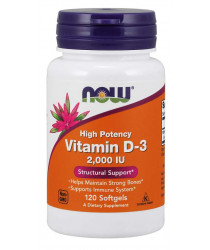 Vitamin D-3 2,000 IU 120 Softgels