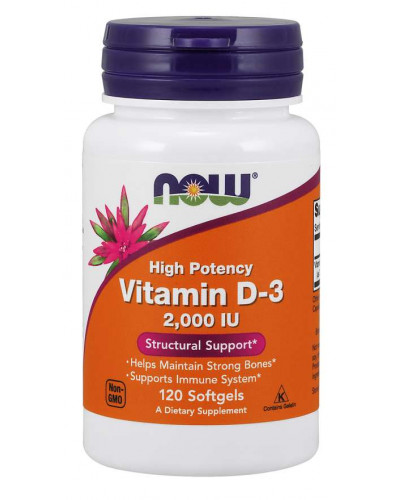 Vitamin D-3 2,000 IU 120 Softgels