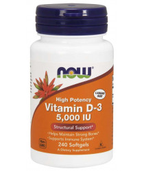 Vitamin D-3 5,000 IU 240 Softgels