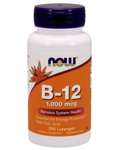 Vitamin B-12 (1000 mcg) with Folic Acid 250 Chewable Lozenges