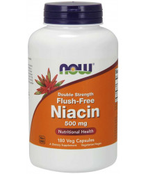 Niacin 500 mg, Double Strength Flush-Free 180 Veg Capsules