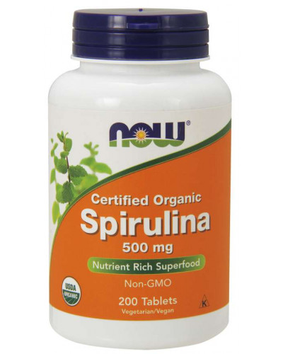 Spirulina 500 mg 200 Tablets, Organic