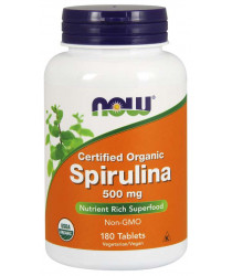 Spirulina 500 mg 180 Tablets, Organic