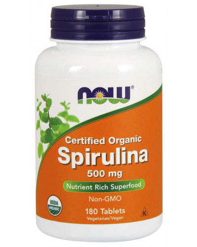 Spirulina 500 mg 180 Tablets, Organic