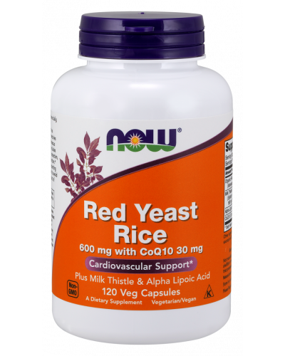Red Yeast Rice 600 mg with CoQ10 30 mg 120 Veg Capsules