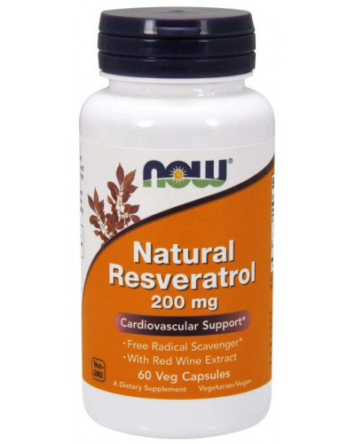 Natural Resveratrol 200mg Veg Capsule