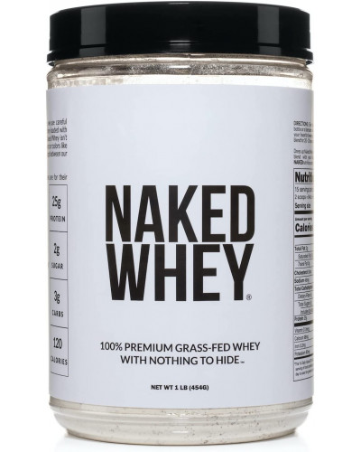 NAKED WHEY 1LB - 100% Grass Fed Whey Protein Powder