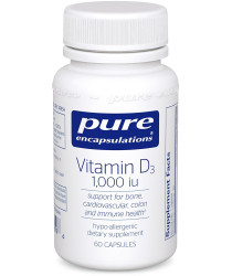 Vitamin D3 1,000 IU 60 capsules