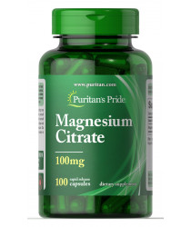 Magnesium Citrate 100 mg Capsules - Puritan's Pride