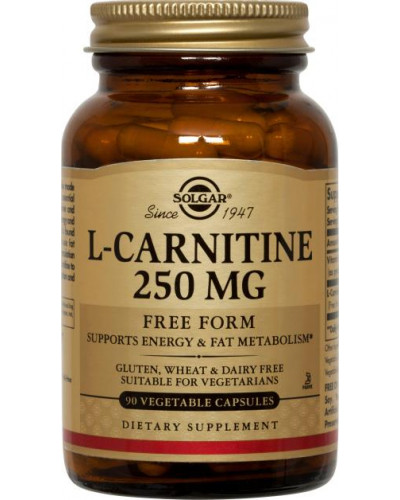 L-Carnitine 250 mg Vegetable Capsules