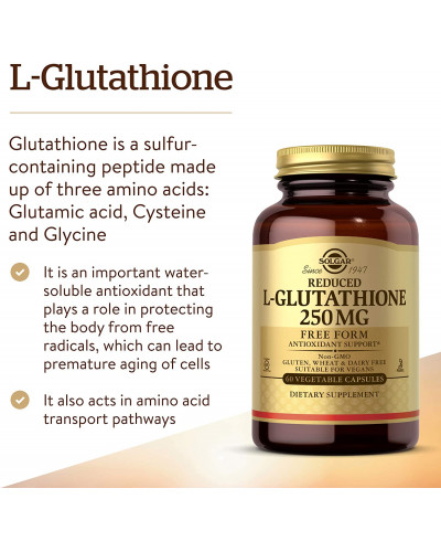 REDUCED L-GLUTATHIONE 250 MG - 60 VEGETABLE CAPSULES
