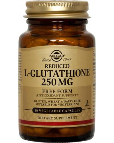 Reduced L Glutathione 250 mg Vegetable Capsules - Solgar