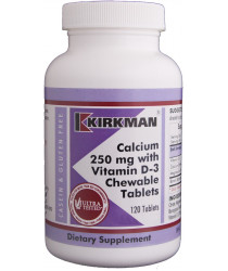 Calcium 250 mg w/Vitamin D-3 Chewable Tablets 120 ct