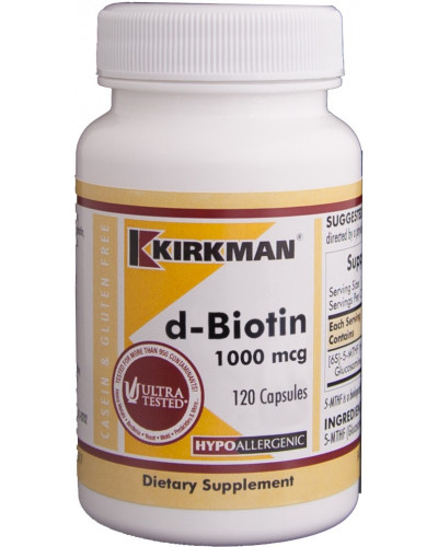 D -Biotin 1000 mcg Capsules - Hypo 120 ct