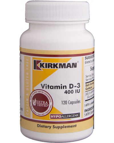 Vitamin D-3 400 IU Capsules - Hypo 120 ct