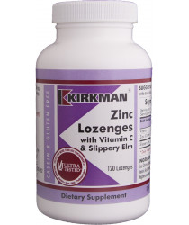 Zinc w/Vitamin C & Slippery Elm Lozenges 120 ct
